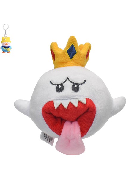 Mario Crown Dil Dışarı Utangaç Hayalet Crown Hayalet Komik Küçük Peluş Bebek (Yurt Dışından)