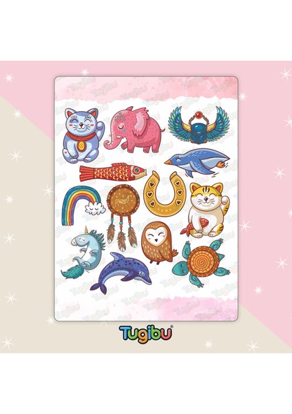 Şans Sticker Seti, Şans Figürleri Temalı Sticker, 13 Adet Şans Etiketi fiyatları