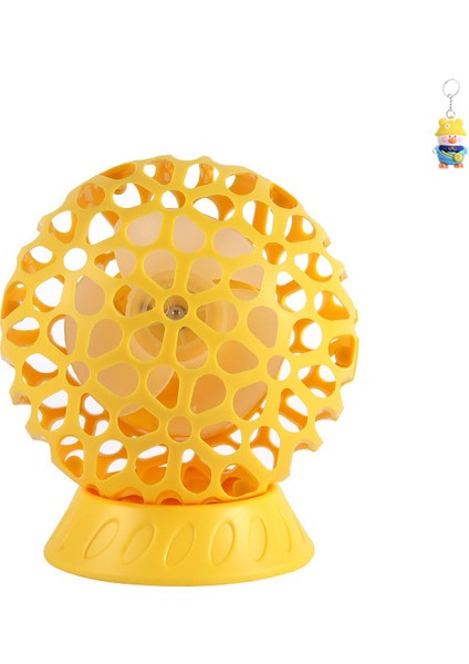 Degrade Renk Masaüstü Dik Fan Atmosfer Aydınlatma USB Elektrikli Döner Taban (Yurt Dışından)