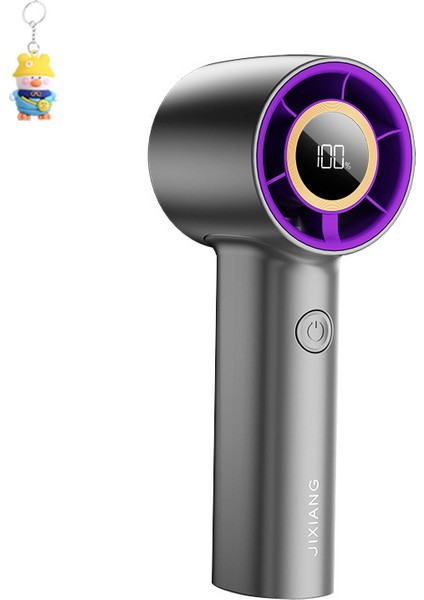 El Turbo Fan USB Dijital Ekran Mini 100 Vites Kademesiz Hız Ayarı Yüksek Hızlışiddetli Soğutma Küçük Fan (Yurt Dışından)