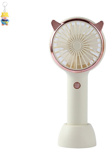 Işık ile Masaüstü Küçük Fan Açık Taşınabilir Şarj Edilebilir El Mini Sessiz Küçük (Yurt Dışından)