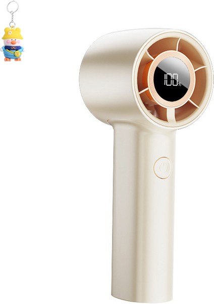 El Turbo Fan USB Dijital Ekran Mini 100 Vites Kademesiz Hız Ayarı Yüksek Hızlışiddetli Soğutma Küçük Fan (Yurt Dışından)