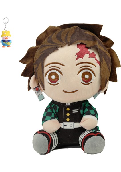 Anime Demon Slayer: Kimetsu Yaiba Tanjiro Nezuko Bebek Çocuk Hediyesi Peluş Oyuncak Oturan Tanjiro (Yurt Dışından)