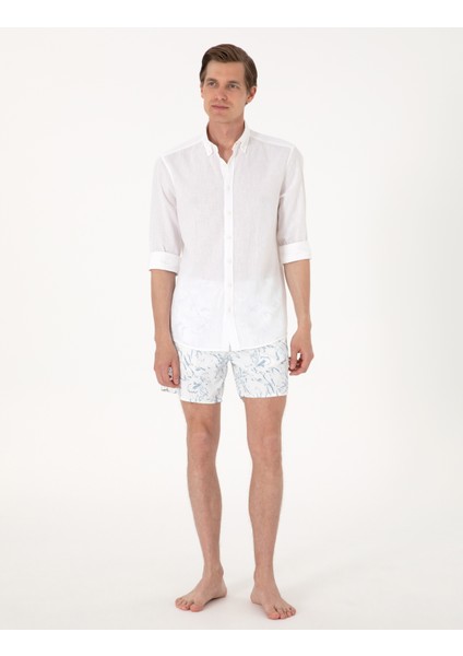 Erkek Açık Mavi Deniz Şortu 50307958-VR003