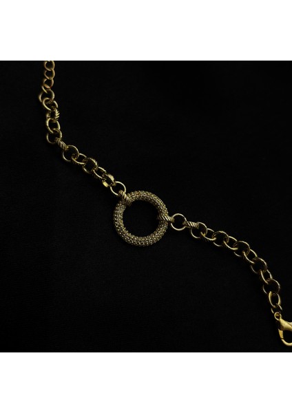 Gold Renk Halka Zincir Bileklik