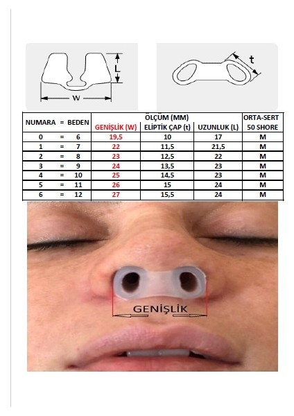 Nostril Retainer (Burun Deliği Şekillendirici) No:6 modelleri
