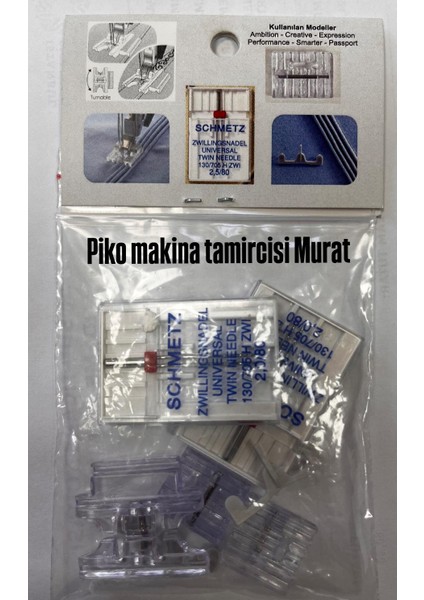 Nervür Seti (5- 7 Kanallı Nervür Ayağı- Nervür Süs Dikiş Ayağı- Nervür Dili Kalın+Ince- 2 Adet Schmetz 2. 0 Çift Iğne (Uyumlu Modeller Için Açıklama Bakınız. .. ) fiyatları