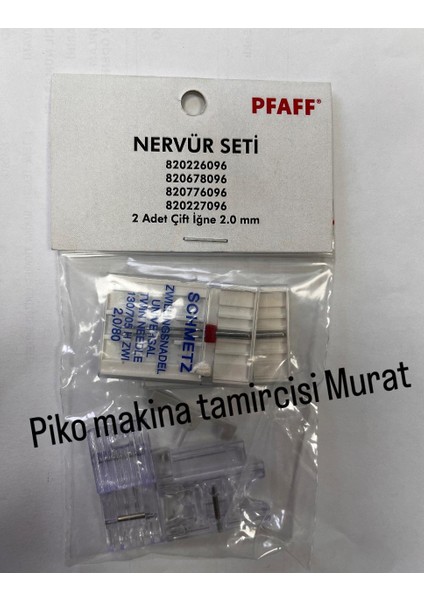 Nervür Seti (5- 7 Kanallı Nervür Ayağı- Nervür Süs Dikiş Ayağı- Nervür Dili Kalın+Ince- 2 Adet Schmetz 2. 0 Çift Iğne (Uyumlu Modeller Için Açıklama Bakınız. .. ) modelleri