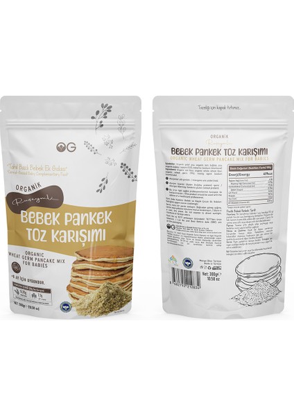 Organik Ruşeymli Bebek Pankek Toz Karışımı 300 gr +8 Ay fiyatları