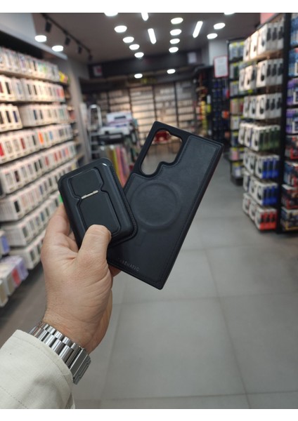 Samsung S24 Plus Için Magsafe Cüzdanlı Mıknatıslı Lüks Deri Kılıf fiyatları