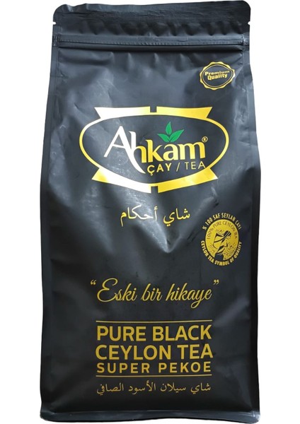 Ahkam Tea 800 gr Siyah Çay (%100 Saf Ceylon Super Pekoe)