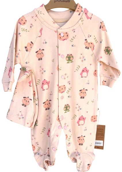 Zıbın ve Bere 2'li Takım Penguen Desenli Yavruağzı