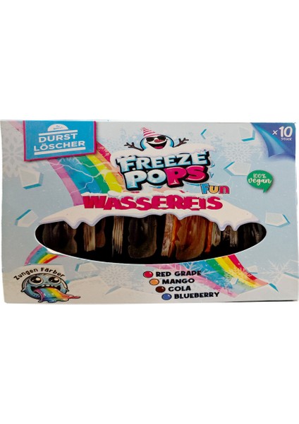 Freeze Pops Massereıs Fun %100 Vegan 400 ml *10'lu