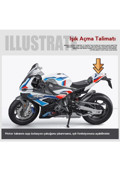 1:9 Baoma M1000RR Büyük Alaşımlı Motosiklet Modeli (Yurt Dışından) fırsatları