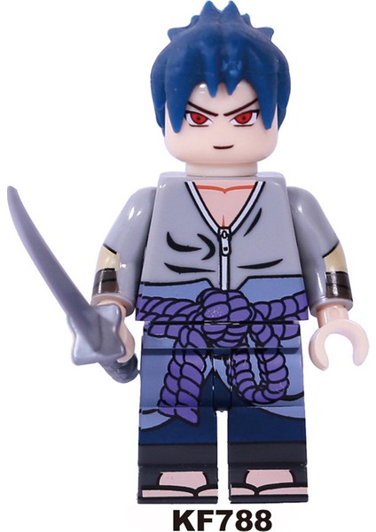 Naruto Yapı Taşları Minifigure Küçük Parçacık Takılabilir Bebek Oyuncak Çantası (Yurt Dışından)
