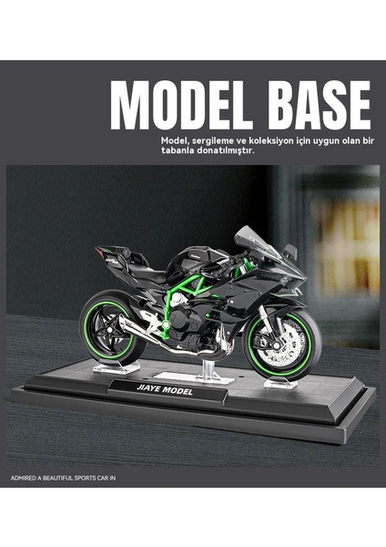 1:12 Kawasaki Ninja H2R Alaşımlı Motosiklet Modeli Oyuncak (Yurt Dışından) fırsatları