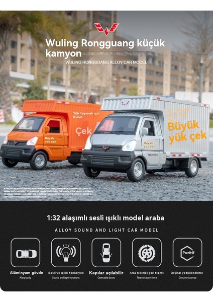 1:32 Wuling Rongguang Küçük Kart Alaşımlı Minibüs Modeli (Yurt Dışından) fırsatları