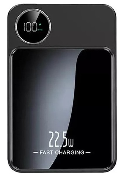 PW-111 22.5W Hızlı Şarjlı 10.000 Mah LCD Göstergeli Wireless Powerbank