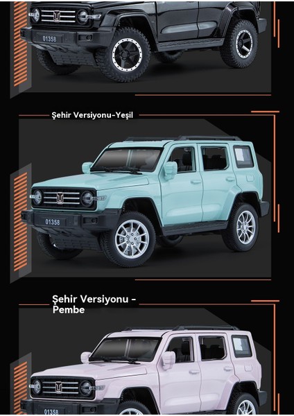 1:24 Tank 300 Anahtar Versiyonu Alaşım Araba Modeli (Yurt Dışından) fırsatları