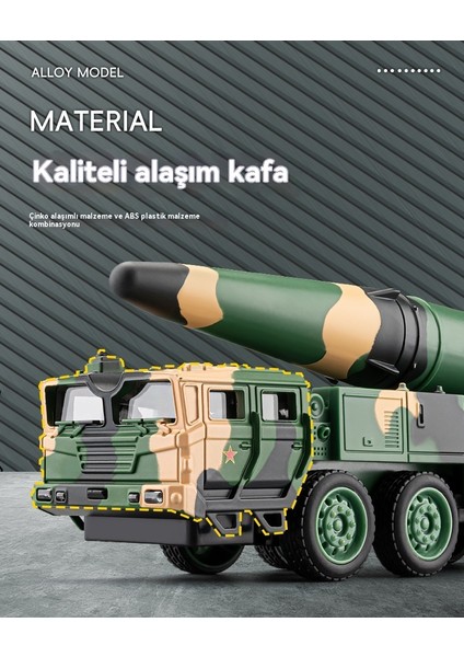 1:50 Dongfeng 26 Alaşımlı Model Füze Fırlatma Taşıyıcı Süsleri (Yurt Dışından) modelleri