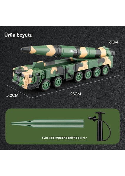 1:50 Dongfeng 26 Alaşımlı Model Füze Fırlatma Taşıyıcı Süsleri (Yurt Dışından) indirimleri