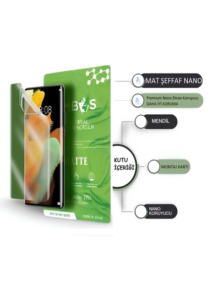 Huawei P40 Pro Nano Ekran Koruyucu Ultra Ince Esnek Mat Şeffaf - Umbos