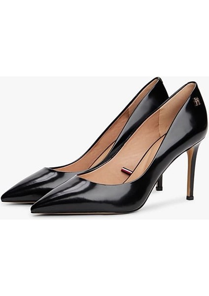 Kadın Sivri Burun Ince Topuklu Stiletto - Siyah