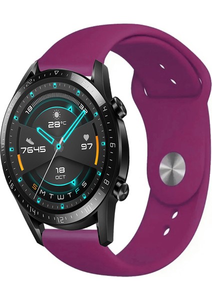 Huawei Watch Gt2 46MM Akıllı Saat Uyumlu Yumuşak Dokulu Silikon Kordon Kayış