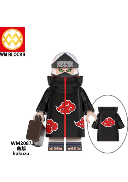 Naruto Yapı Taşları Minifigure Küçük Parçacık Takılabilir Bebek Oyuncak Çantası (Yurt Dışından)