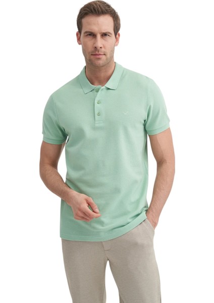 Erkek Polo Yaka Slim Fit Pike Düz Pamuklu Tişört fiyatları