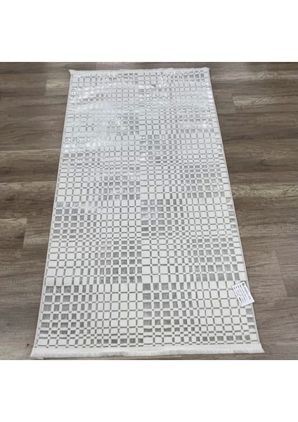 ZENITH1053 Mikrofiber Kaymaz Taban Yıkanabilir Antibakteriyel Modern Halı Krem Halı