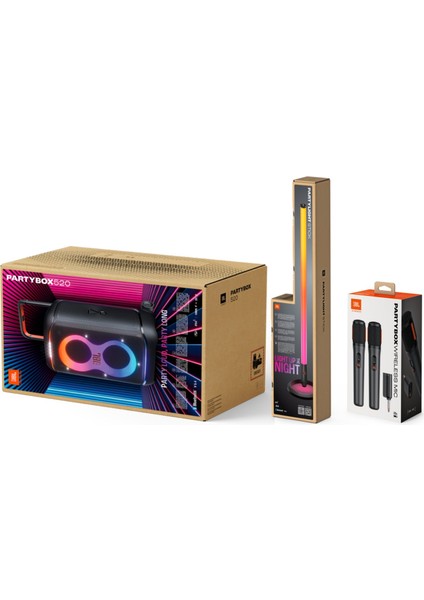 Partybox 520 Bluetooth Hoparlör ve Kablosuz Karakoke Eğlence Paketi