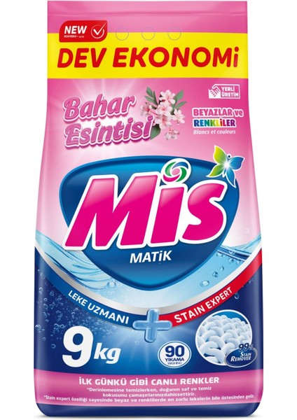 Matik Deterjan Renkliler ve Beyazlar 9 kg