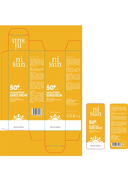 Nisun Mineral Güneş Kremi 100 ml SPF 50+