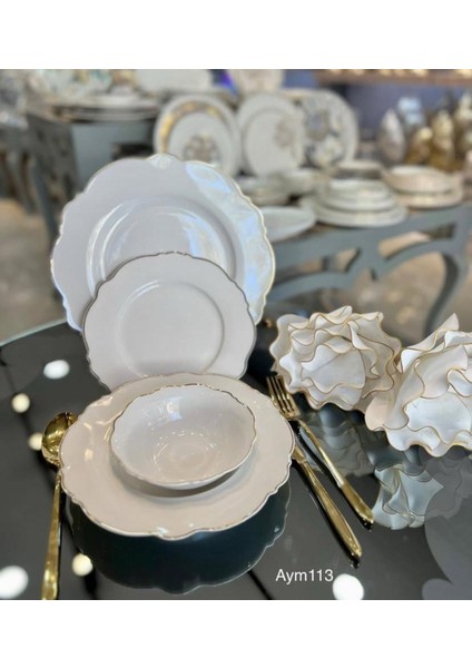 Aym Porselen Yemek Takımı 24 Pcs
