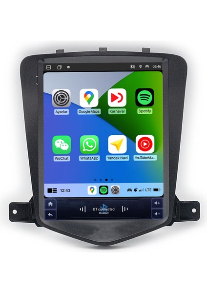 Chevrolet Cruze Tesla Multimedya (2009-2012) 8 GB Ram 128 GB Hafıza 8 Çekirdek Navigatör Premium Series