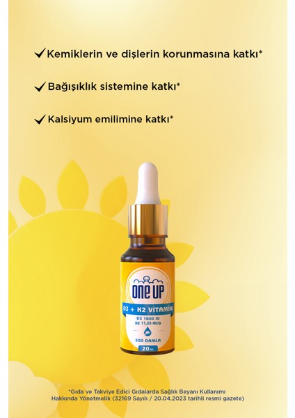 Vitamin D3 + K2 20 ml Damla modelleri