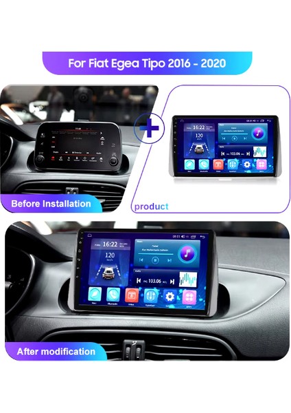 Fiat Egea - Egea Cross Urban 9 Inç Android Auto Carplay Multimedya Sistemi (2019-2022)