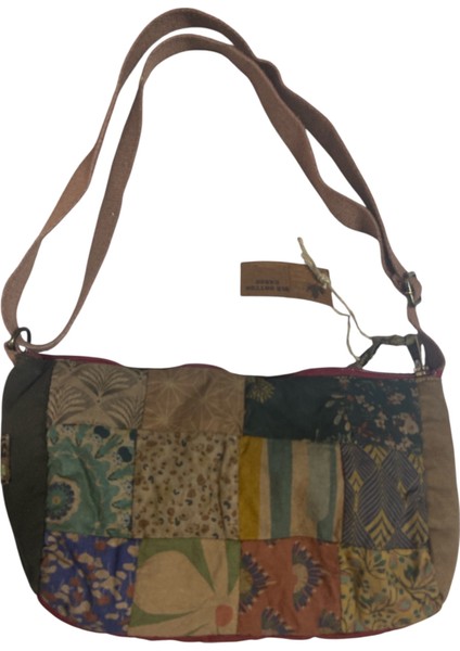 Vintage Renkli Etnik Salaş Küçük S Boy Plaj Günlük Toparlayıcı Kadın Kol Omuz Çantası 28M x 17CM fiyatları