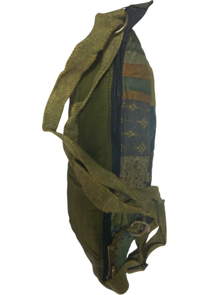 Vintage Renkli Etnik Salaş Küçük S Boy Plaj Günlük Toparlayıcı Kadın Kol Omuz Çantası 28M x 17CM