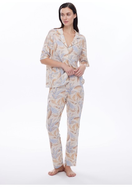 Kadın Viscose Uzun Pijama Altı