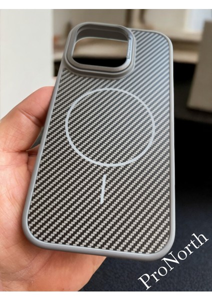 IPhone 15 Pro Max Uyumlu Kılıf Magsafe Şarj Özellikli Karbon Fiber Premium Kapak indirimleri