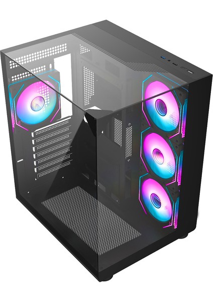 Teras 4xargb Fanlı Topglass USB 3.0 Gaming Bilgisayar Kasası