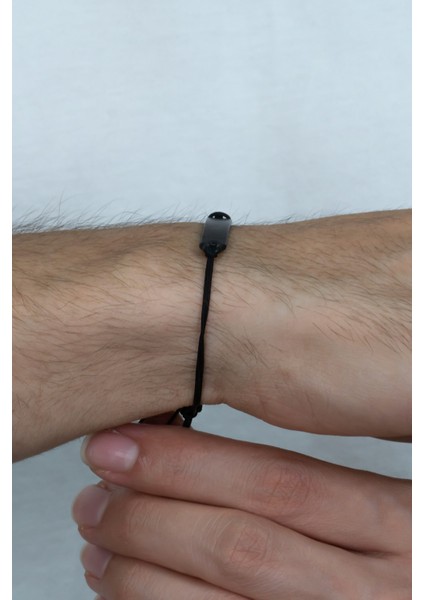Kişiye Özel İsimli Siyah Renk Unisex Çift Bileklik bbb18 indirimleri