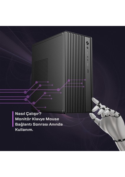 BN2015301 Intel I5 14400 16GB Ddr4 500GB M2 Nvme Ofis Pc Kasa