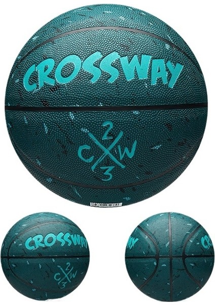 2025 Crossway No. 7 Pu Basketbol Grafiti Tarzı Kaplama Iç ve Dış Eğitim Basketbol Okulu Pompa Gönder (Yurt Dışından)