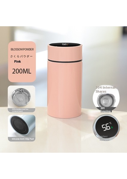 Paslanmaz Çelik Yalıtımlı Kupa Mini Cep Kupa Akıllı Ekran Kupa (Yurt Dışından)