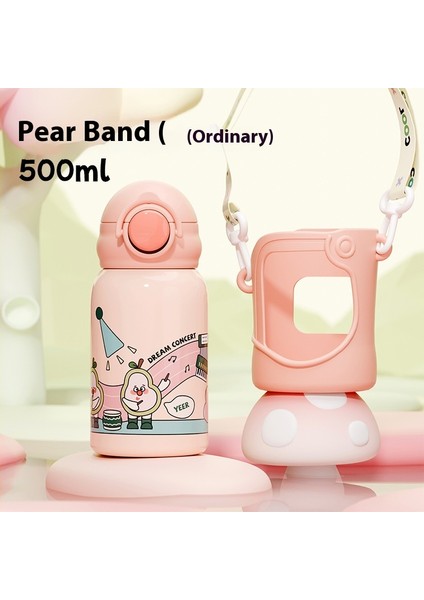 316 Paslanmaz Çelik Pipetli Dak Sevimli Paslanmaz Çelik Karikatür Taşınabilir Dak (Yurt Dışından)