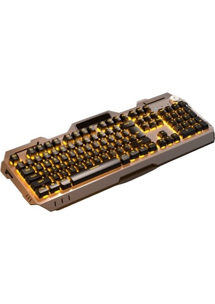 Sınır Ötesi Mekanik Çay Eksenli Klavye ve Fare Seti Dizüstü Bilgisayar Kablolu Klavye ve Fare E-Spor Oyun Klavyesi ve Fare Iki Parçalı Set (Yurt Dışından)