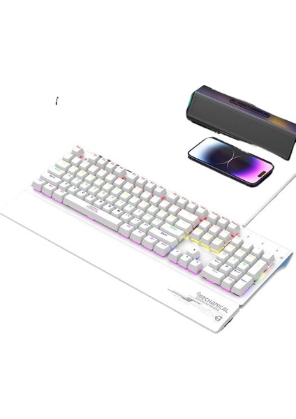 Aoc GK410 Mekanik Klavye Mavi Eksen Siyah Eksen Çay Eksen Kırmızı Eksen Oyun Dizüstü Bilgisayar Ofis Klavyesi (Yurt Dışından)